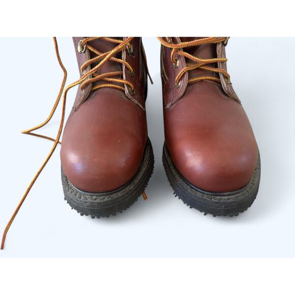 Carolina Logger Boots Mens 8 D Brown Leather Work Composite Toe Oil Resistant - Picture 2 of 13